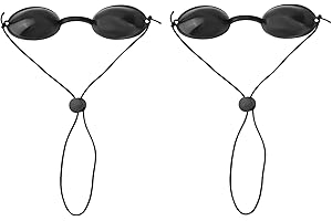 BOXOB 2 Pary Gogle Ochronne do Ochrony Oczu Przed Czerwonym Światłem, Gogle Solarium Okulary do Opalania Proces Oświetlenia IPL LED