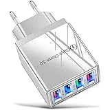 Caricatore USB multiplo. Carica Veloce QC3.0 Adattatore USB 4 Porte Compatibili Con Tutti Cellulari Inclusi Samsung, Note, Xi