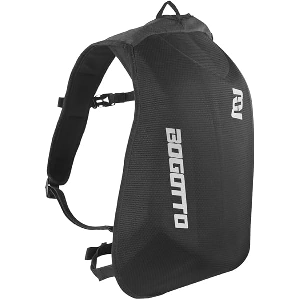 WEPLAN Motor Rugzak Heren Dames Motorfiets-Rugzak Helmrugzak Motorhelm Rugtas Motorhelm Tas Rugzak Waterdicht Motorfiets Helm Rugzak Tas Hard Shell Backpack,Zwart
