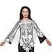 Produktbild Yazidan Damen Spitzentuch Halloween Skelett Lace gewebt Poncho Bequeme leichte Sheer Stoff Brea Halloween Ghost Festival Weißer Taro Skelett Lace Schal