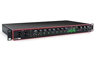 Interfaz de audio USB Scarlett 18i20 de 3.ª gen. de Focusrite para grabar, producir y diseñar. Alta fidelidad, grabación de e