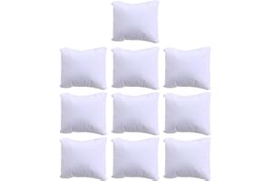 Haveratio 10 Stück Samt Armband Uhr Kissen Klein Mehrfarbig Samt Kissen Schmuck Armband Kissen Halter Organizer Kissen Weiß