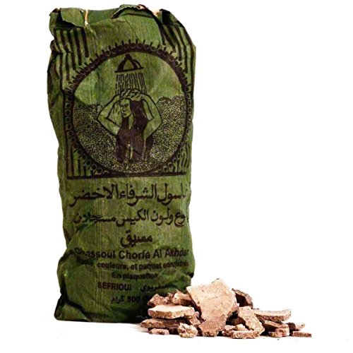Ghassoul Wascherde original Tonerde Lavaerde Haar Körperpflege Gesichtsmaske Peeling Sauna 500 g - 2