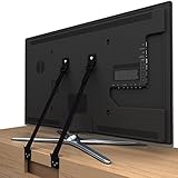 Anti-tip TV/Furniture Straps by Tootsy Boo, long VESA screws to fit latest TVs, money back guarantee if screws do not fit