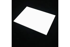 AtHaus® Placa de acrílico opal blanca 3mm | Corte a medida | Placa tipo vidrio esmerilado translúcido para decoración, bricolaje y muebles: 300 x 200 mm