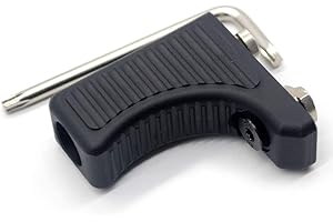 Trirock Tactical Forward Hand Stop Barricade Rest Front HandStop Compatible with Handguard Rail Mount System- Black