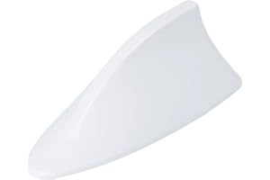 Xibao Antenna Auto Pinna di Squalo,Pinna Di Squalo Copertura AM/FM Segnale Antenna,Decorazione per Modificare L'aspetto Dell'auto,Adatto alla Maggior Parte Delle Autos,Camion e SUV (Bianco)