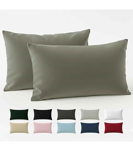 Twinzen® Kussensloop 30x50 cm (Set van 2) - 100% Katoen Jersey 150 GSM - Bordeauxrood - Kussensloop 30x50 cm - Kussenhoes met ritssluiting - Oeko-Tex gecertificeerd