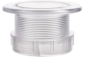 PEUTIER Parasol Hole Ring Plug and Cap Set, ABS Plastic Thickened Patio Table Umbrella Insert for Outdoor Garden Yard Deck (Transparent)