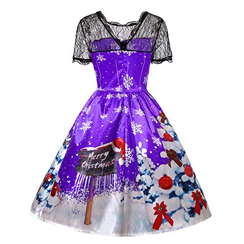 Preisvergleich Produktbild 2018JYJM Damen Bodenlanges Kleid Langes Maxikleid 1920er Charleston Kleid Pailetten Cocktail Feinstrickkleid Kleid Mit Rundhals Weihnachten Frauen Kurzarm Patchwork Vintage Kleid Party Kleid