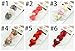 Demarkt 1 Set(6 Pcs) Baby Girl Hair Accessories Cute Three Rose Flower with Diamante Headband Infant Kids Children's Elastic Decorative Hairband