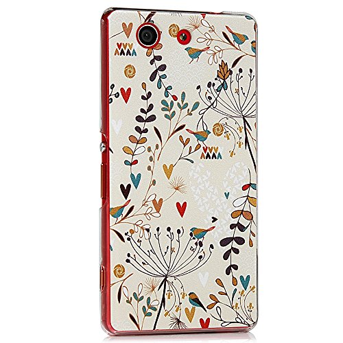Sony Xperia Z3 Compact Funda - Lanveni Chic Elegante Carcasa r gida ultra Slim para Sony Xperia Z3 Mini Transparente Hard Case - Patr n Rama Dise o Sony Xperia Z3 Compact Funda - Lanveni Chic Elegante Carcasa r gida ultra Slim para Sony Xperia Z3 Mini Transparente Hard Case - Patr n Rama Dise o