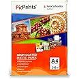 PicPrints - Studio Satin Photo Paper 242 GSM (A4 size, 20 sheets, Pack of 1) | Resin Coated | For all Inkjet Printers | Water Proof, Scratch Resistant, Instant Dry, Long Lasting, Vibrant Color