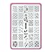 CICI&SISI Nail Art Stamping Plates Collection Set Jumbo 2- Set of 6 JUMBO Nail art Polish Stamping Manicure Image Plates Accessories Kit (Totaling 216 Images) All New Designs with FREE STAMPER & SCRAPER TOOLS SET