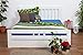 Produktbild Massivholzbett / Funktionsbett "Easy Sleep" K8 inkl. 2 Schubladen und 1 Abdeckblende, 160 x 200 cm Buche Vollholz massiv weiß lackiert