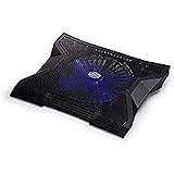 Cooler Master Notepal XL Laptop Cooler - Silent 230 mm Fan with X-Shape Blue LED, Fan Speed Controller, USB Hub, for Laptops