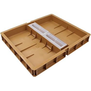 Produktbild von 2 Stück Bienentränke – Bienen Wasser Feeder Aus PVC, Transparent-gelb, 83x150x126 Mm, Für Zuckersirup & Wasser – Insektenfütterung Für Balkon & Garten