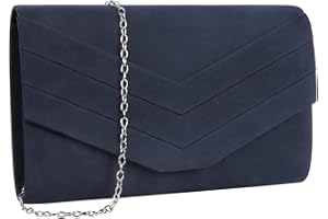 Creaher Clutch Schwarz Damen, Clutch Bag Elegante Abendtasche Hochzeit Tasche Crossbody Schultertasche Unterarmtasche Mädchen für Abschlussball Wedding Party