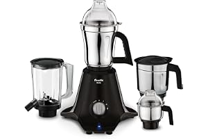 Preethi Boltz 1000W Mixer Grinder, 4 Jars, Superfine grinding in 90 seconds | With a 1000W Sigma W2 motor and 3D Air Cooling for powerful grinding and longer motor life