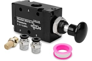 Innfeeltech 1 pièce vanne manuelle à levier pneumatique 3 voies 2 positions 3/8 "BSP vanne électromagnétique pneumatique à Commande manuelle push pull 3r310-10