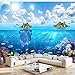 Produktbild Lifme Benutzerdefinierte 3D Foto Wand Papier Unterwasserwelt Insel Landschaft Wandbild Wohnzimmer Schlafzimmer Tv Hintergrund Dekoration 3D Wandmalerei-250X175Cm