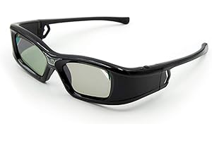 DOCOOLER Lunettes 3D, pour projecteur Full HD Active Link DLP, pour Optama Acer BenQ ViewSonic Sharp Projecteurs Dell DLP Link