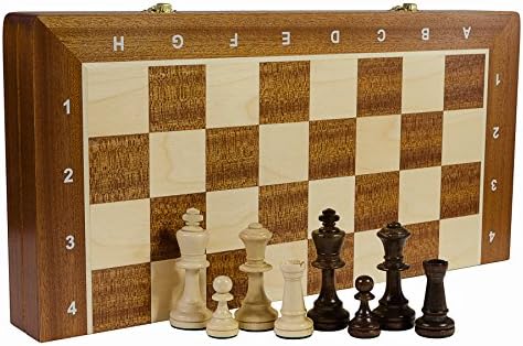 TOURNAMENT 5 Large 48 cm 18.9 in Handcrafted Wooden Chess Set Staunton