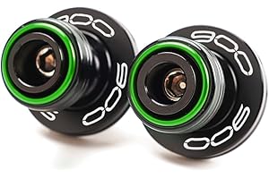 LLIDFONK Per Kawasaki Z900 Z 900 Z900RS Z900SE Z900ABS Z900 RS SE ABS 2017-2024 2025 Accessori per motocicletta in alluminio M8, braccio oscillante, molle, cursori, supporto, viti (verde)