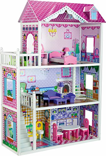 Butternut Large Mansion Wooden Dolls House & Accessories