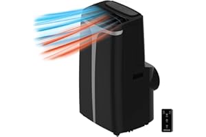 Cecotec Aire Acondicionado Portátil con Mando a Distancia ForceClima 12250 SmartHeating. 4 en 1, Frío y Calor, 12000 BTU, 400 m³/h, Pantalla Digital, Temporizador 24 Horas