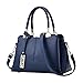 Produktbild TianWlio Handtasche Damen Mode Lichee Pattern Umhängetasche Umhängetasche Umhängetasche Blau