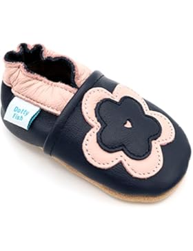 Weiches Leder Baby & Kleinkind Mädchen Schuhe von Dotty Fish–mit Sohlen aus Wildleder–Neugeborene, 0–6Monate...