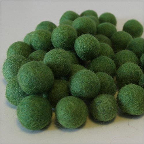 Maharanis Filzbälle Filzkugeln handgefertigt Fairtrade 10 Stck. viele Farben ca. 2 cm reine Wolle - 5