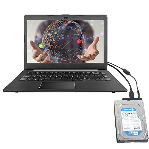 Bytan USB 3.0 auf SATA Adapter Konverter,SSD Adapter Konverter mit 90cm Stromkabel für 2,5 / 3,5 Zoll SATA SSD HDD Festplatten Laufwerke inkl.12V 2A Netzteil - 4