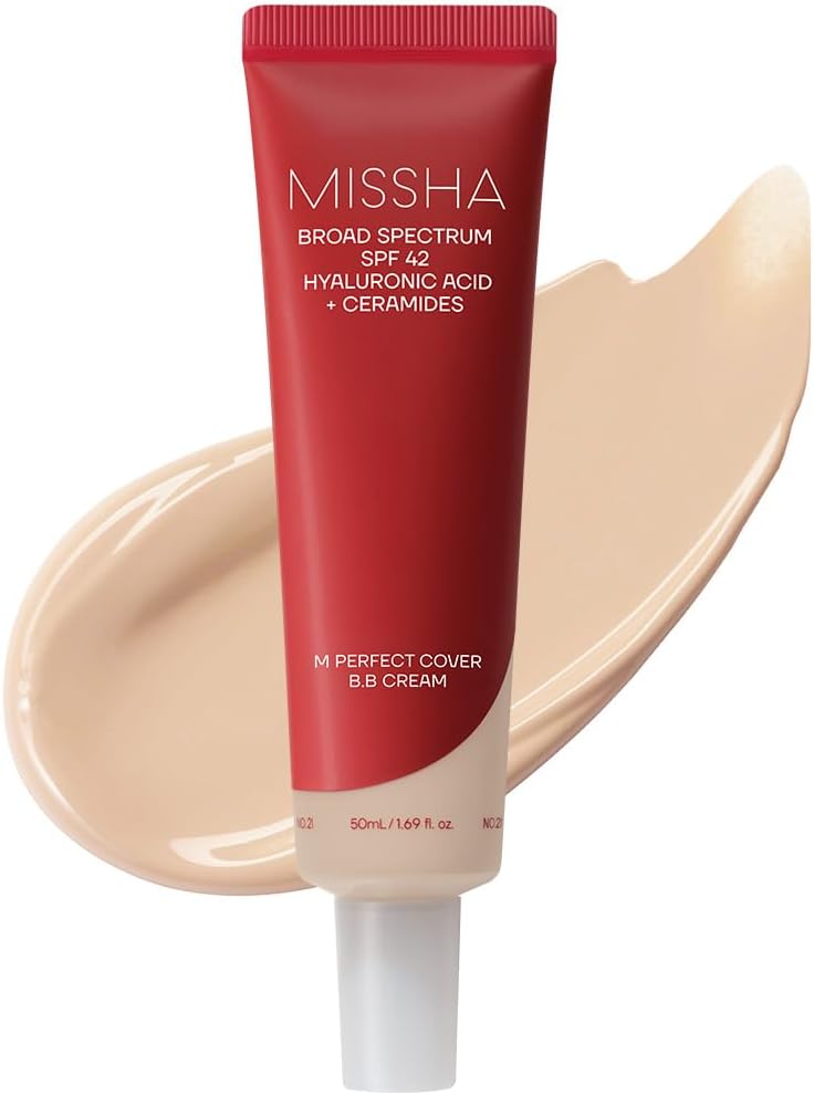 MISSHA Yoğun Kapatıcılık Sunan Nemlendirici BB Krem 50ml M Perfect Cover B.B Cream ExSPF42/PA+++ No: 21