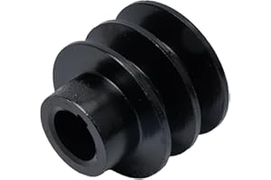 RANRAO Robusta puleggia a doppia V, foro da 20 mm, compatibile con motore 168F 170F (testa convessa)