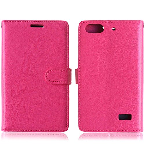 Nancen Huawei G Play Mini / Honor 4C (5,0 Zoll) Lederhülle Neu Style Acht Farbe Weich PU Flip Case Ledertasche / Schutz Etui, Einfach Vintage Kollektion Karten Slot Foto Wallet Hülle Handy Tasche Zubehör - 2
