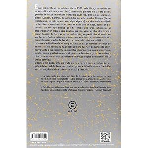 Marxismo y forma: Teorías dialécticas en la bibliografía del siglo XX