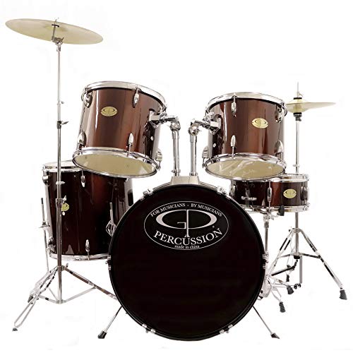 Preisvergleich Produktbild GP Percussion gp100wr 5 Stück Player Drum Set - Wein Rot
