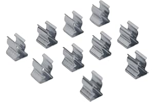REACHMALL 10 clips de resorte, clips de resorte abiertos, clips de herramientas de acero al manganeso de alta resistencia de 6 a 28 mm para garajes, chozas, patios, armarios (6 mm)