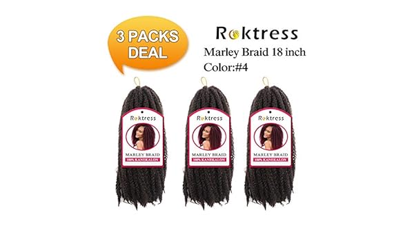 Roktress Hair 18 3pcs 4 Roktress Marley Braids Hair 100