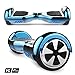 Produktbild MARKBOARD 6,5zoll Hoverboard Elektro Scooter Selfbalance Scooter für Kinder, 700W Motor, Bluetooth Musik Lautsprecher (6,5Chrom Blau)