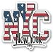 Produktbild 2 x New York City USA vinyl Aufkleber Aufkleber Laptop Reise Gepäck Auto Ipad Schild Fun # 5747 - 10cm/100mm Wide