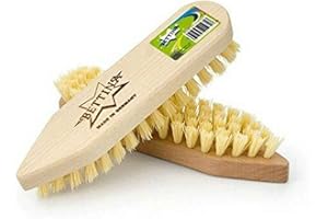 Bettina Wooden Iron Scrubbing Scrub Hard Stiff Bristle Brush Floor Tile Decking Cleaning (one brush)