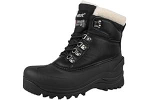riemot Damen Herren Wasserdicht Winterstiefel Schneestiefel Warme Gefüttert Winterschuhe Winter Rutschfest Stiefel Leicht Wanderschuhe Trekkingschuhe Arbeiten Ski Outdoor Winter Boots EU36-47