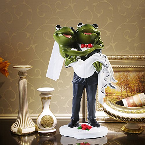 Giftgarden Herr Frosch trägt Frau Frosch Tischdeko Tortendeko - 2