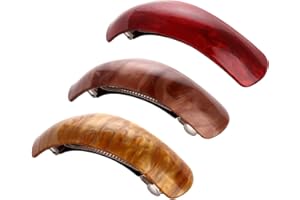 LONEEDY - Bellissima e grande spilla per capelli dallo stile semplice, classico e retrò, stupenda molletta per capelli per donne