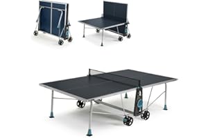 Cornilleau - Table de ping-Pong d'extérieur 200X Outdoor - Loisir de Jardin - Agrément FFTT - Bleu ou Gris
