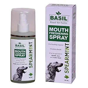 Goofy Tails Basil Dog Mouth Freshening Spray, Spearmint, 130 ml