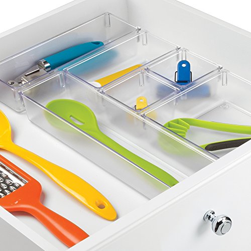 InterDesign 00174EU 6-teiliges Schubladen-Organizer Set, durchsichtig - 2